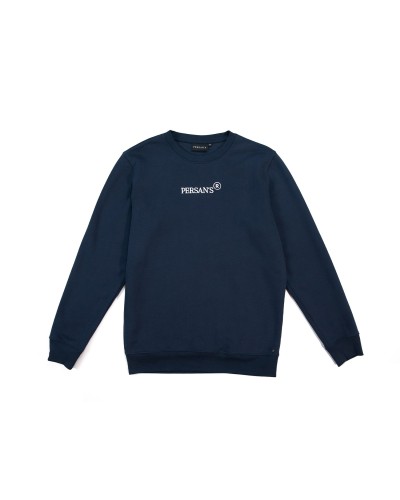 Sudadera Clásica Bordada Azul Marino