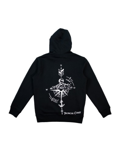 Sudadera Tropical Coast negra
