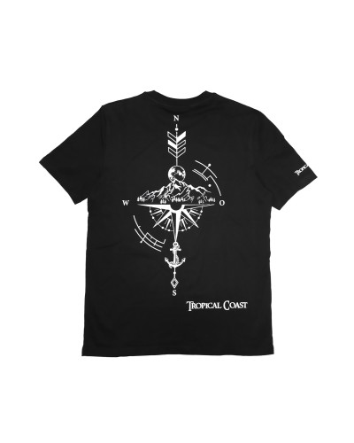 CAMISETA TROPICAL COAST NEGRA