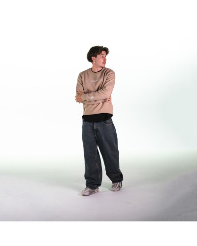 Sudadera Clásica Bordada Wet Sand