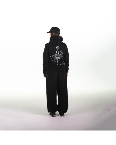 Sudadera Tropical Coast negra