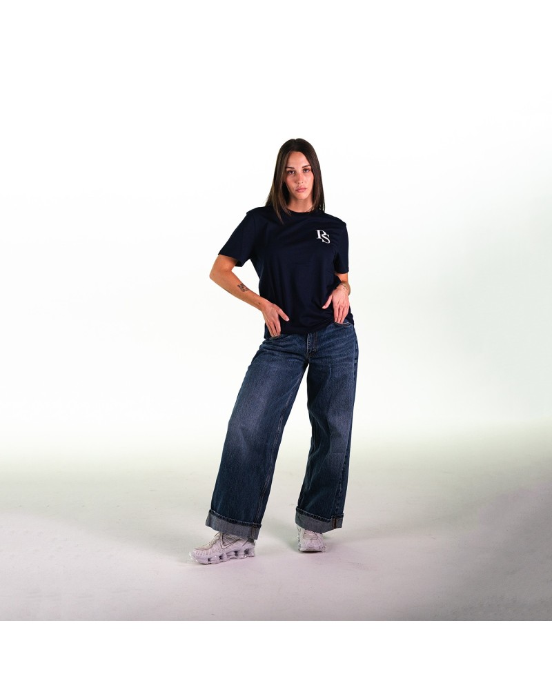 CAMISETA PS ESTAMPADO PEQUEÑO AZUL MARINO