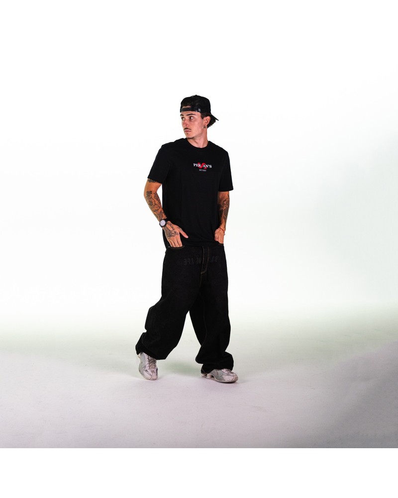 CAMISETA ´S´ HORIZONTAL NEGRA