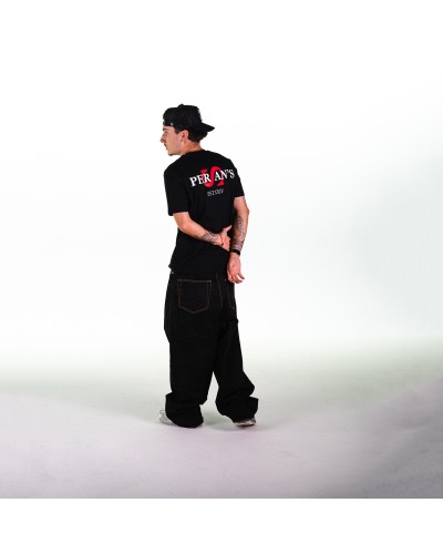 CAMISETA ´S´ HORIZONTAL NEGRA