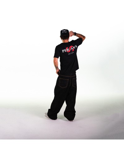 CAMISETA ´S´ HORIZONTAL NEGRA