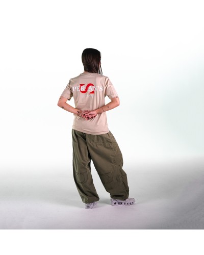 CAMISETA ´S´ HORIZONTAL BEIGE