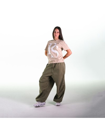 Camiseta PS BEIGE ESTAMPADO GRANDE