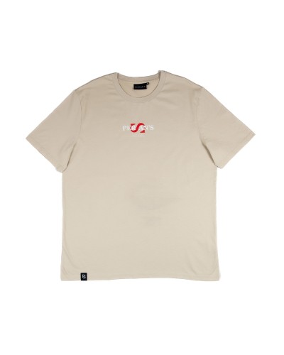 CAMISETA ´S´ HORIZONTAL BEIGE